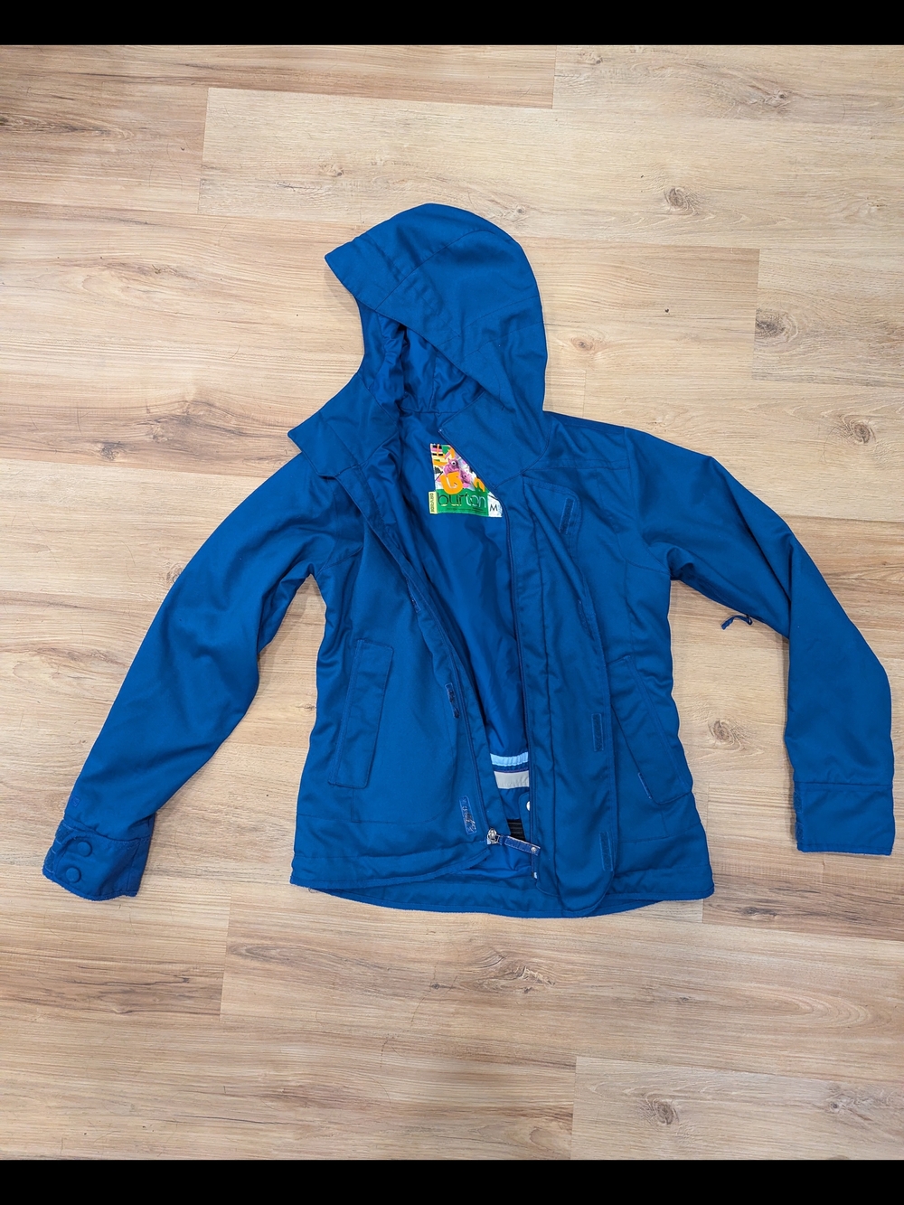 Burton Blue Hooded Ski Jacket